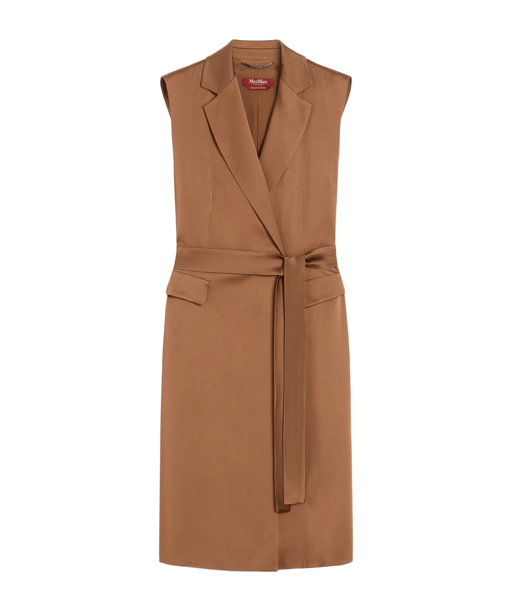 Max Mara Envers Satin Sleeveless Jacket