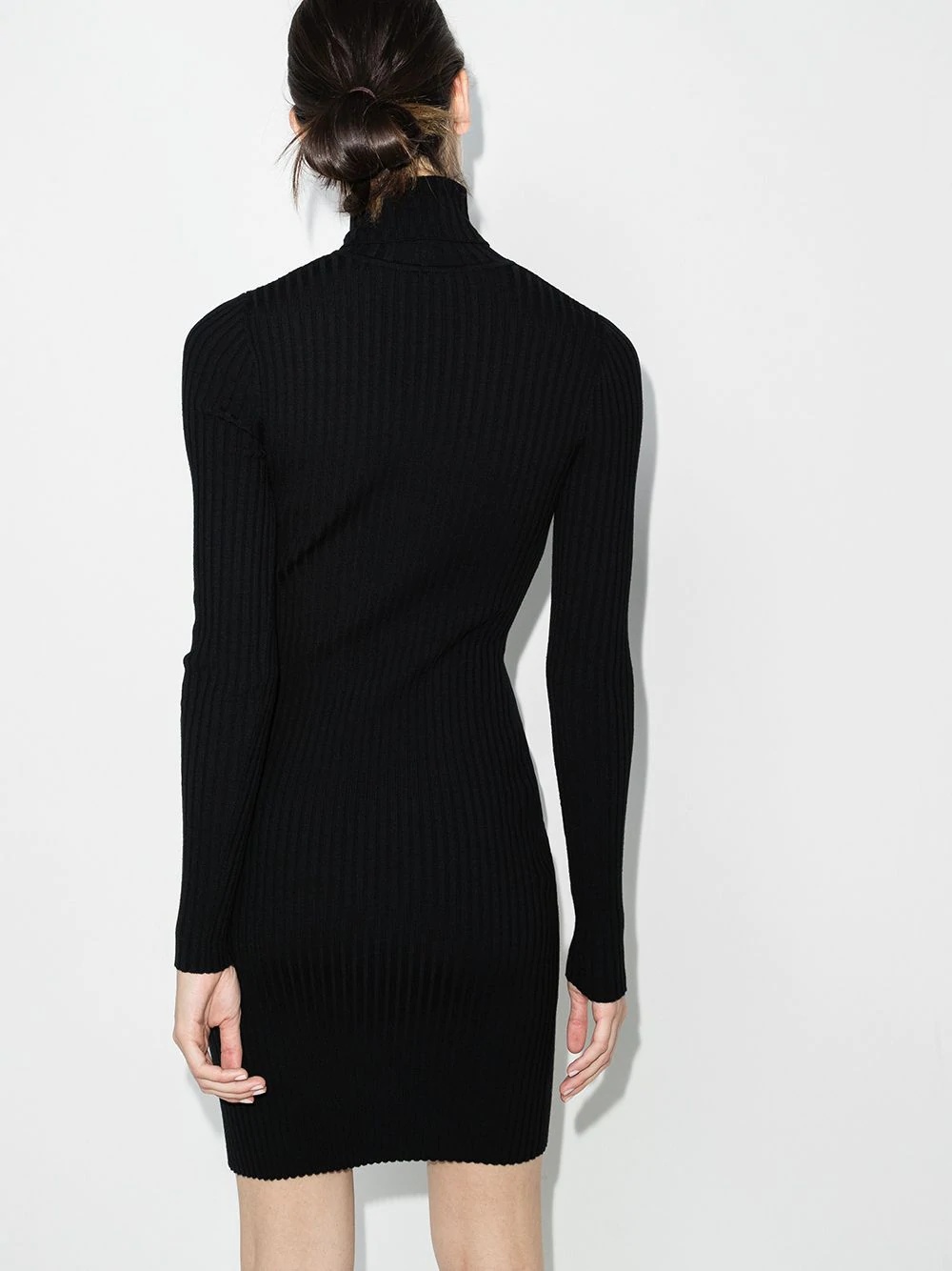 Wolford Viscose Rib Dress Woman Mini Dress Black Size L Viscose, Polyester In Black