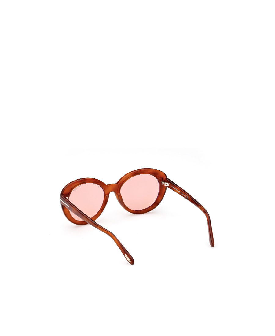 Tom Ford Eyewear Round Frame Sunglasses In Nude