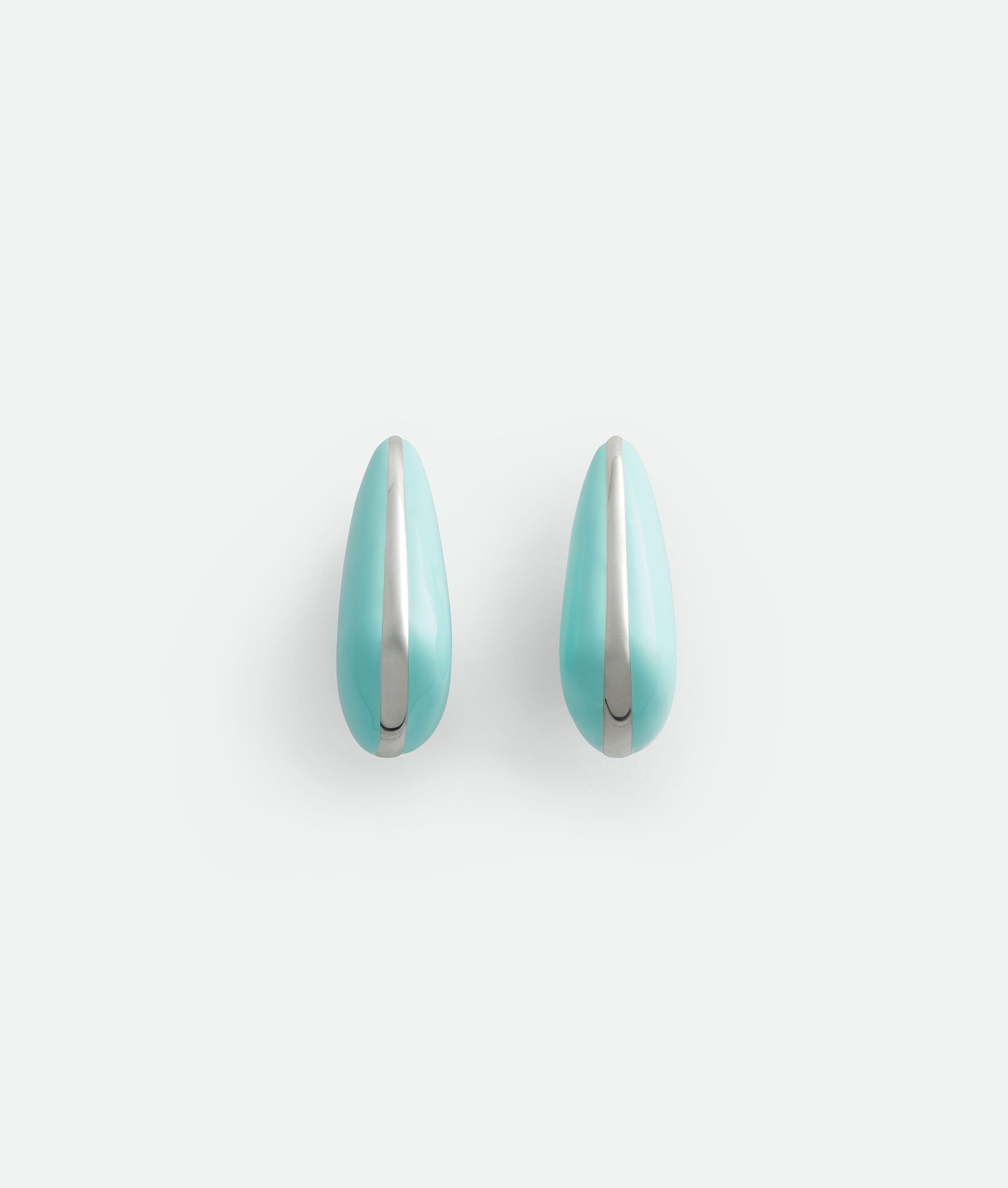 Bottega Veneta Boucles D'oreilles Fin Petit Format In Blue