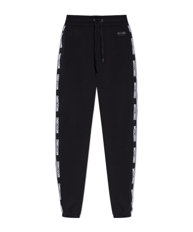 Moschino Elastic Waist Sweatpants In Black