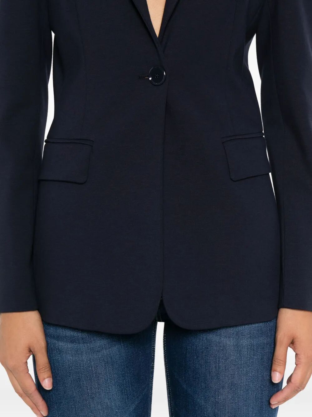 Pinko Single-button Blazer In Blue