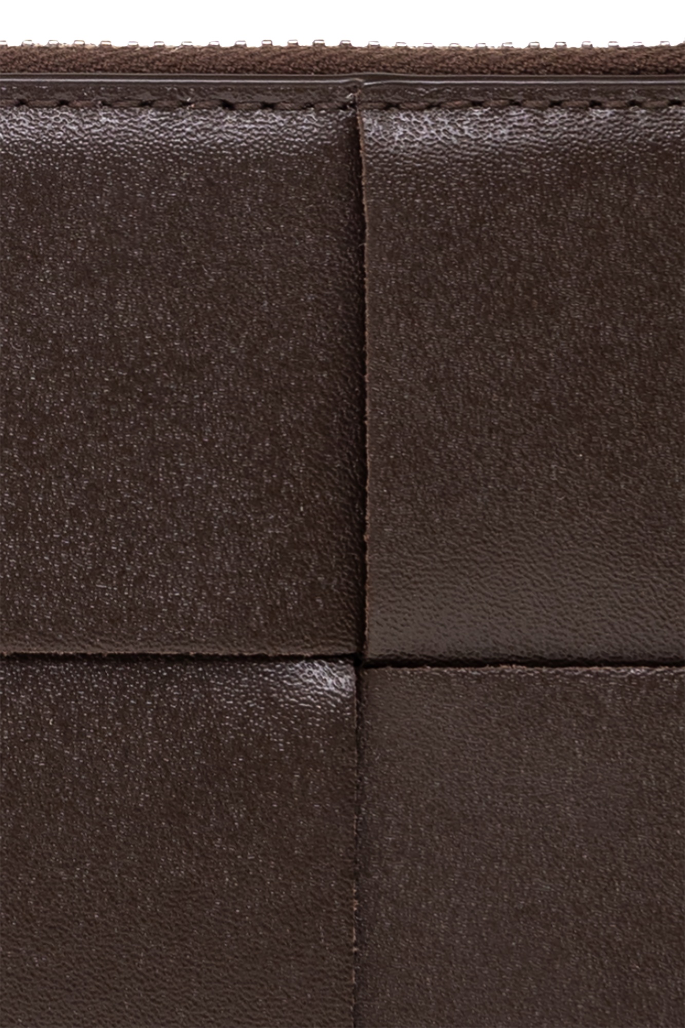 Bottega Veneta Intrecciato Zipped Card Holder In Black