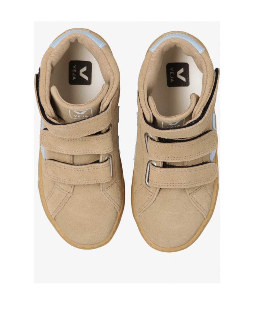 Veja Logo-patch Touch-strap Sneakers In Brown
