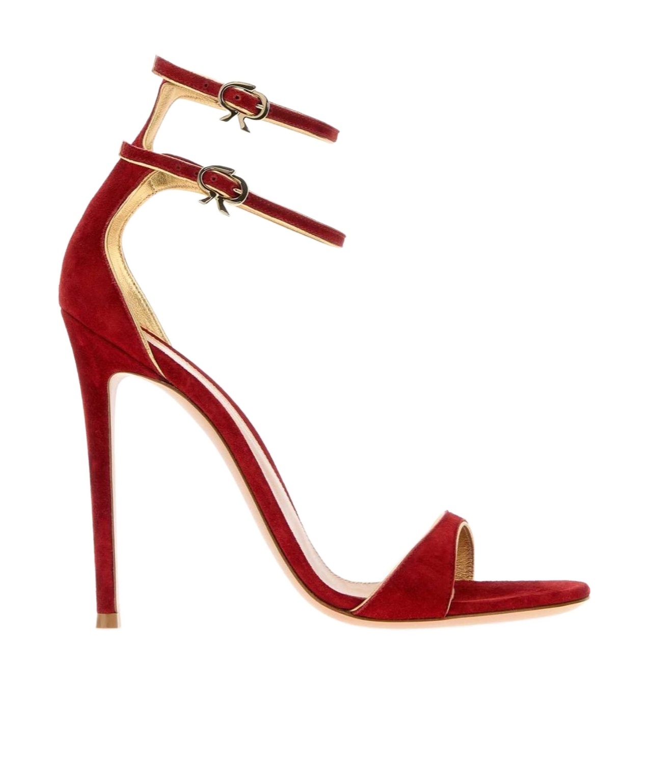 Gianvito Rossi Victorine Stiletto Heel Ankle Strapped Sandals In Red