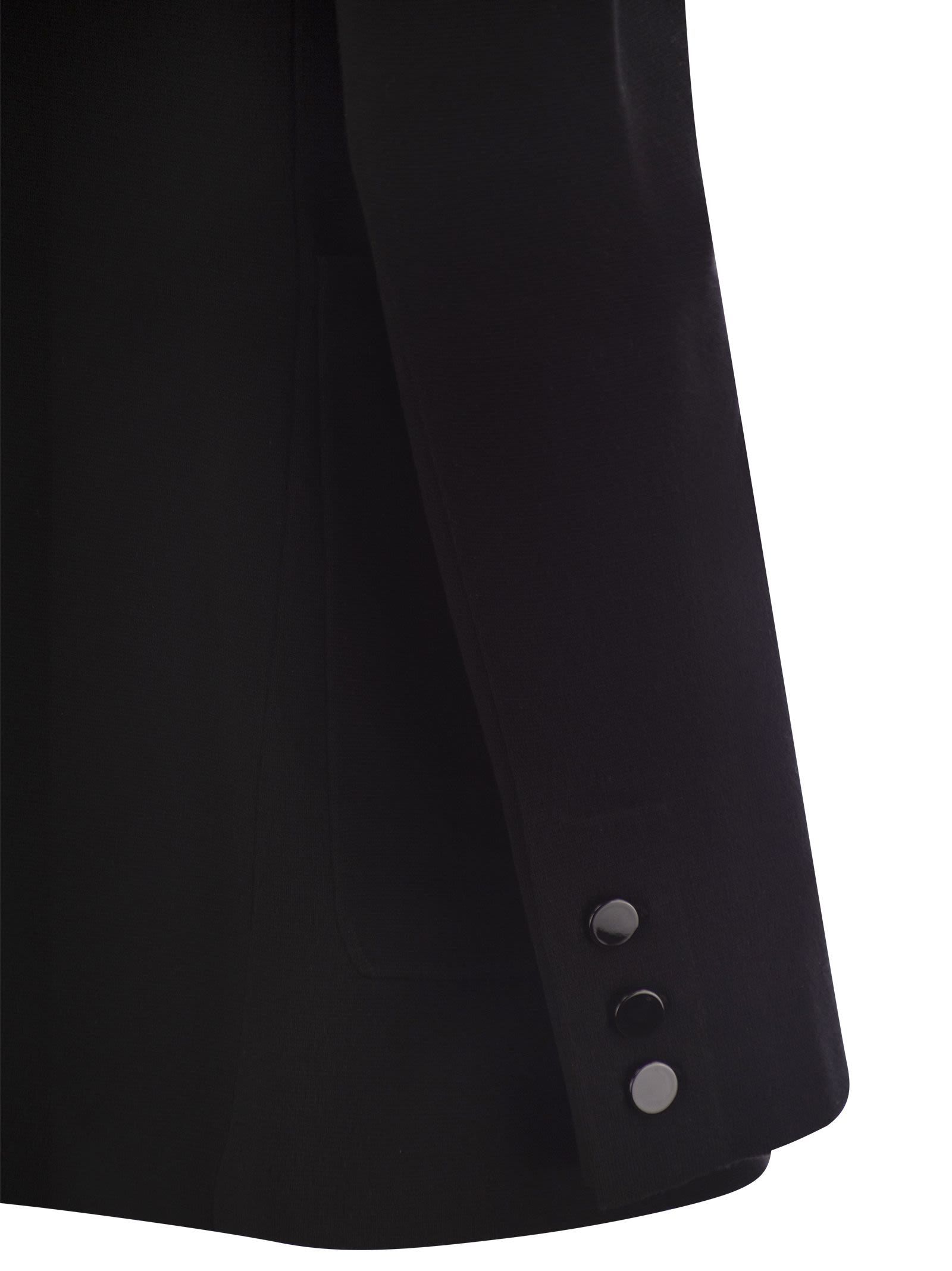 Max Mara Double-breasted Blazer In Black