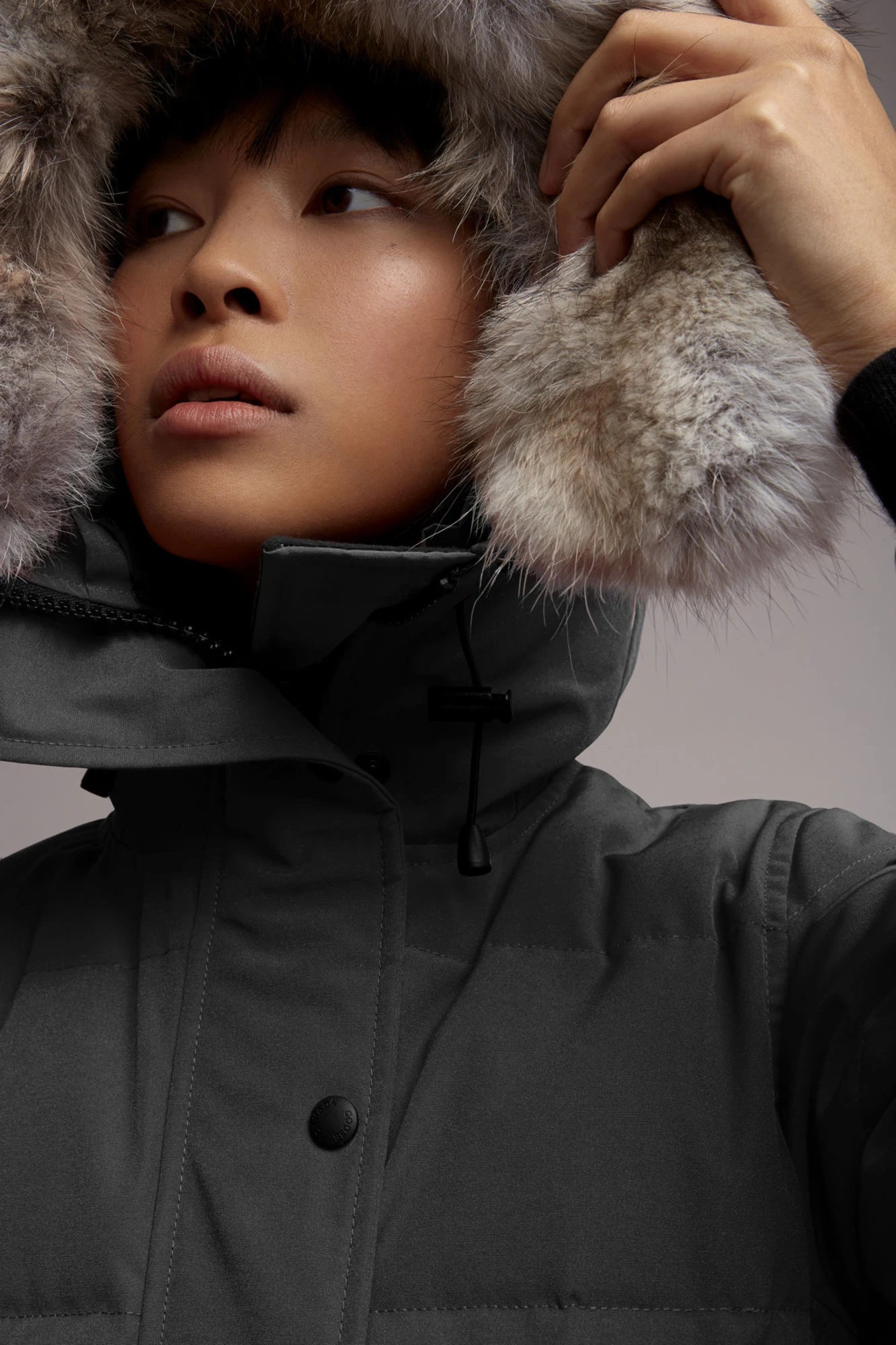 Shop Canada Goose Shelburne Hooded Down Jacket In Black