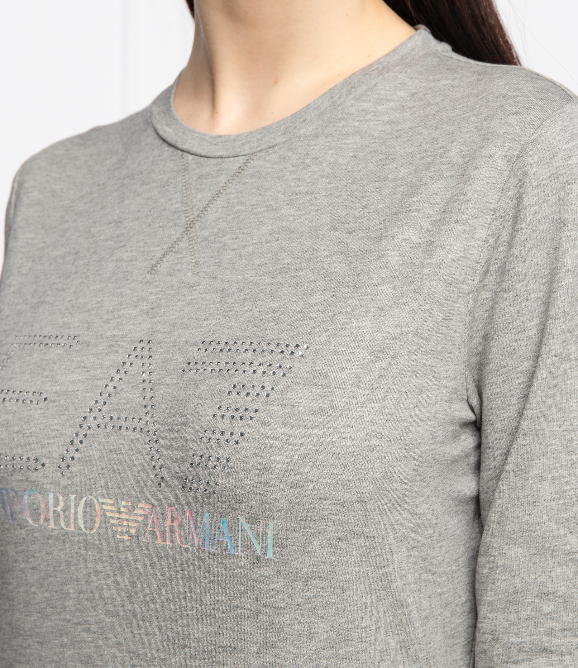 EA7 LOGO LONG-SLEEVED SWEATER
