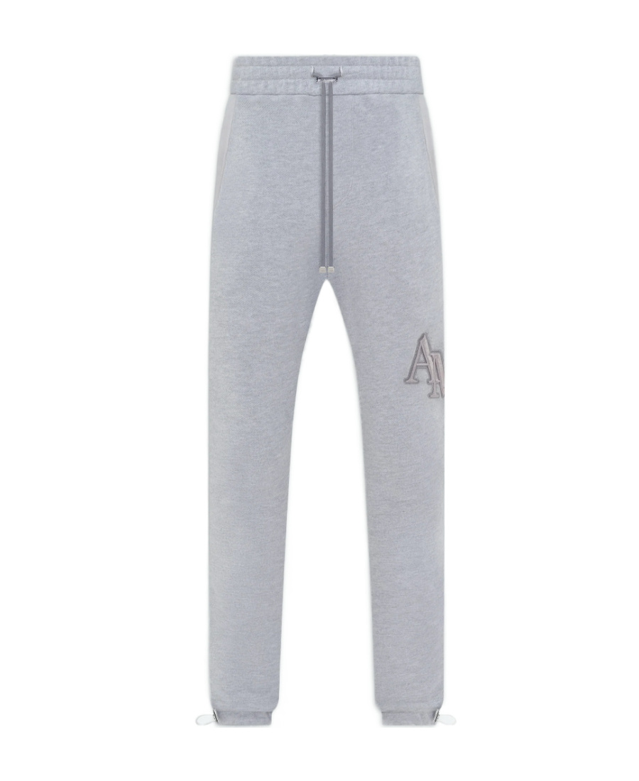 Amiri Logo Embroidered Sweatpants In Gray