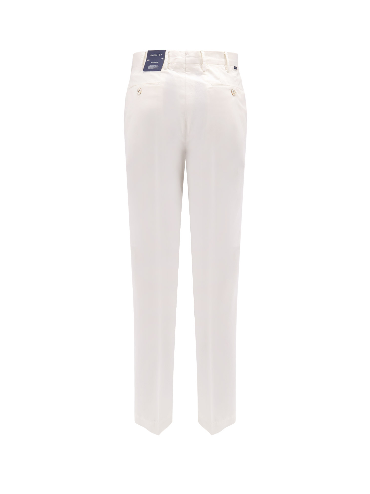 Incotex Belt Loops Slacks In White