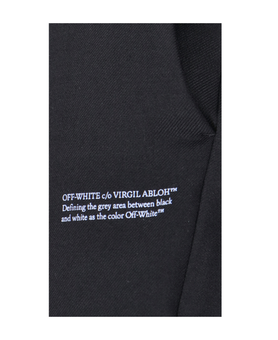 Off-white Off White Corporate Tailoring Pants In Black