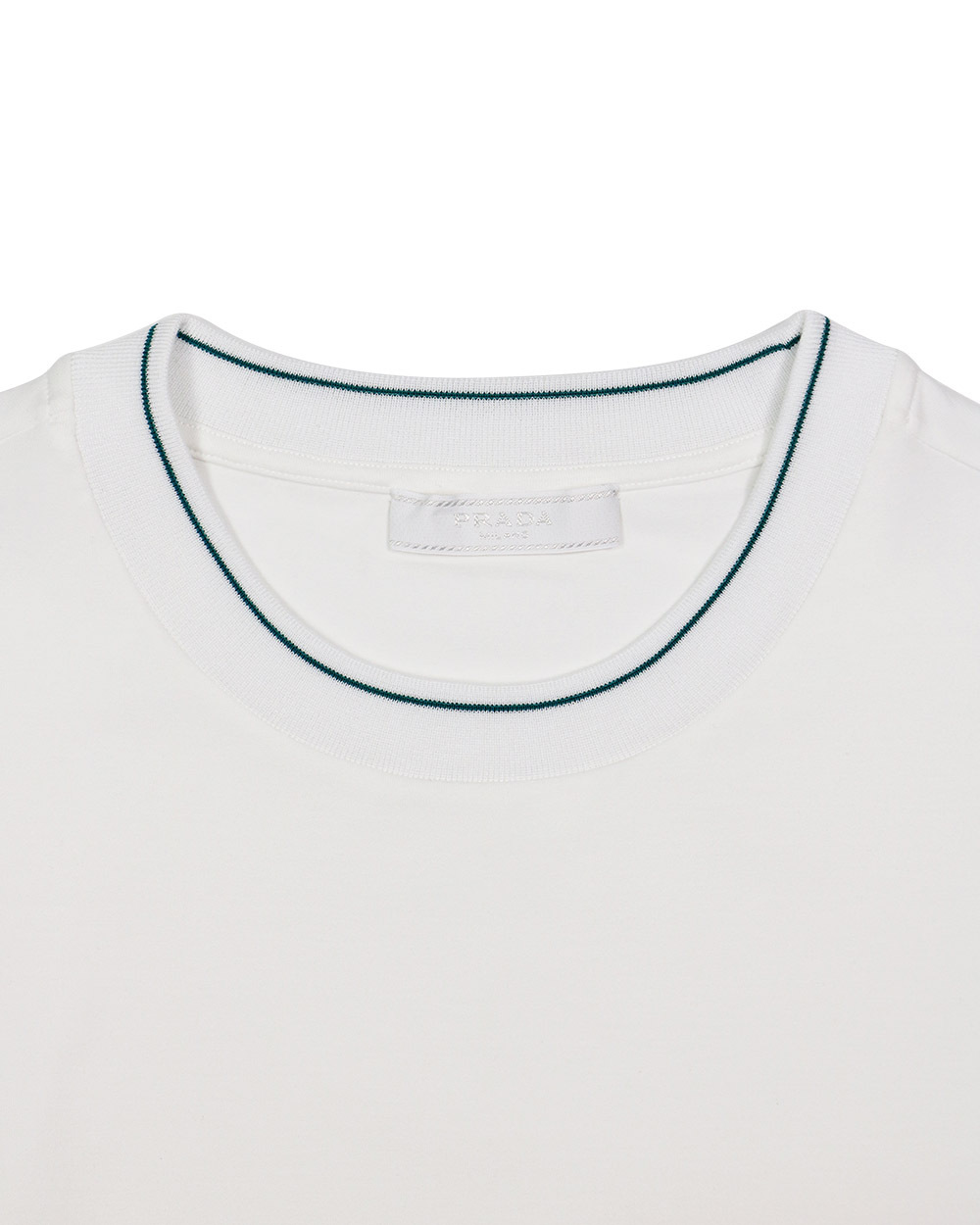 Prada Short-sleeved Logo T-shirt In White