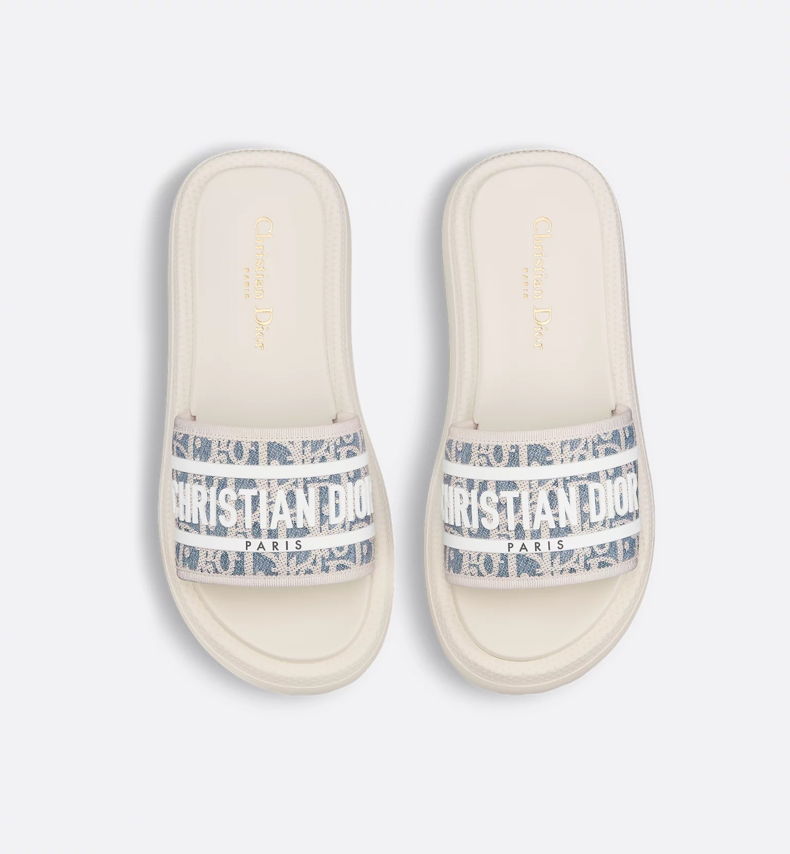 Dior Iviera Dway Slide In White