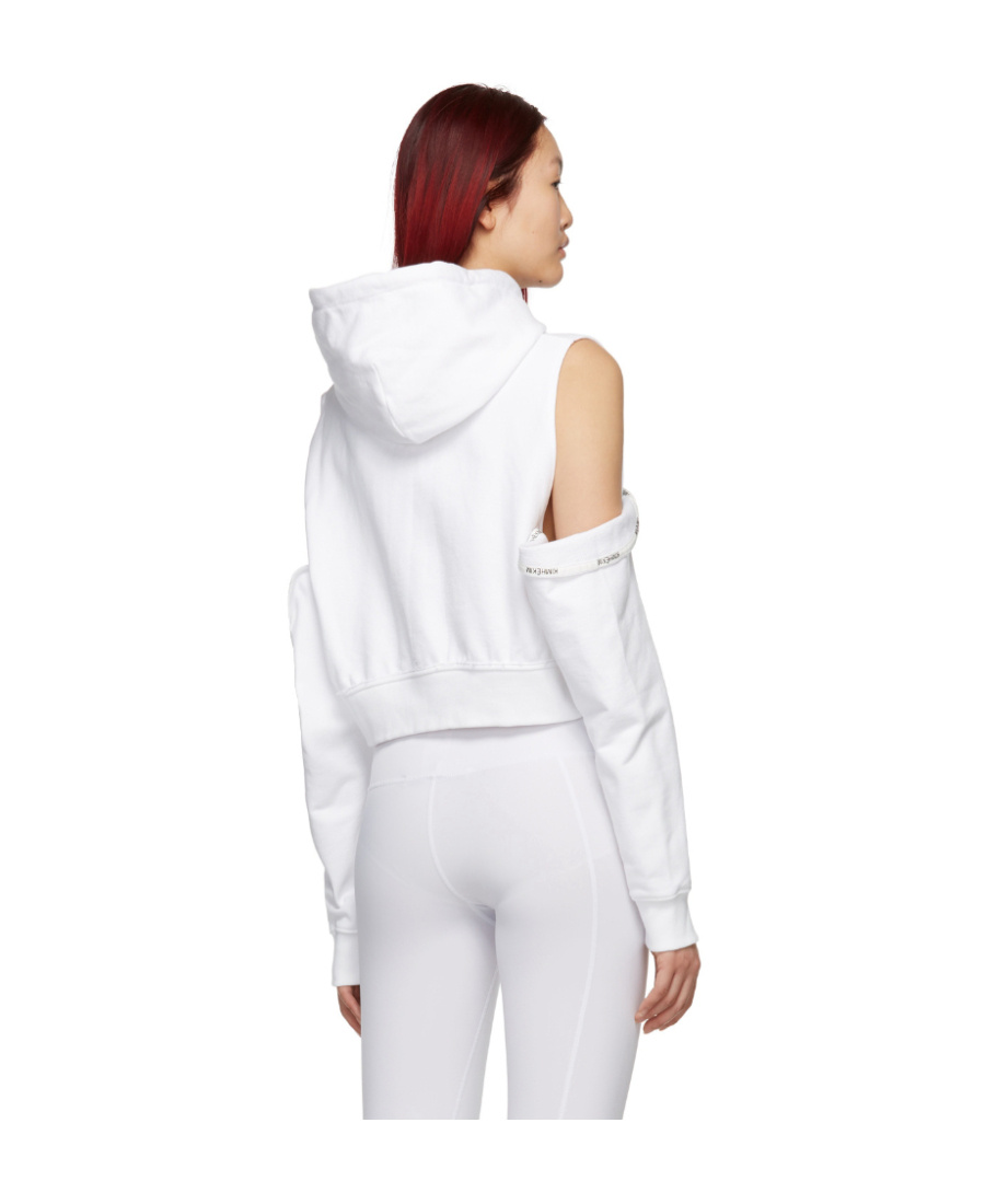 Kimhēkim Logo Hooded Sweater In White