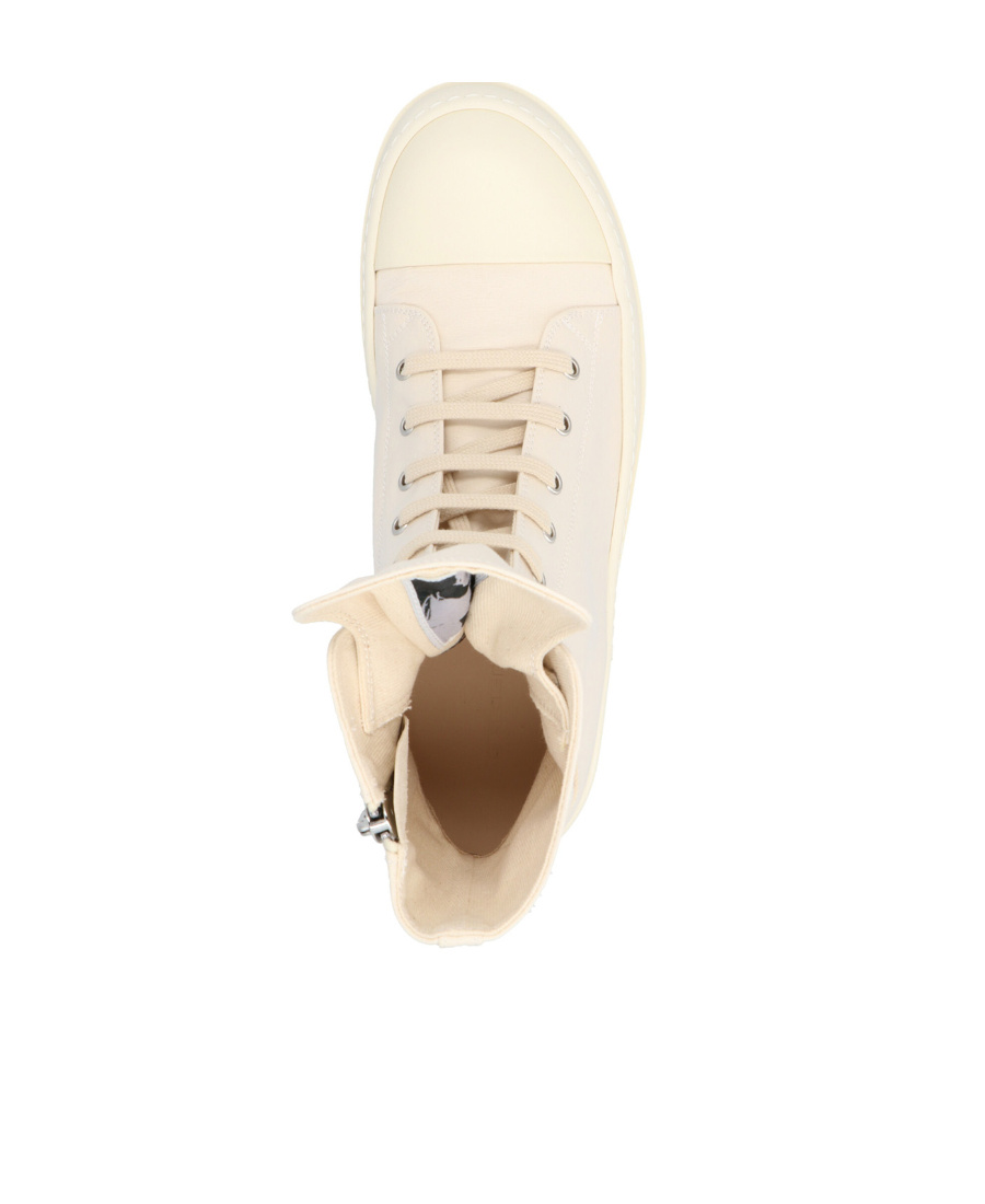 Rick Owens Drkshdw Lace-up High Top Sneakers In White