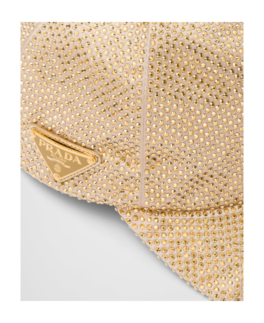 PRADA DUCHESSE BASEBALL CAP WITH CRYSTALS