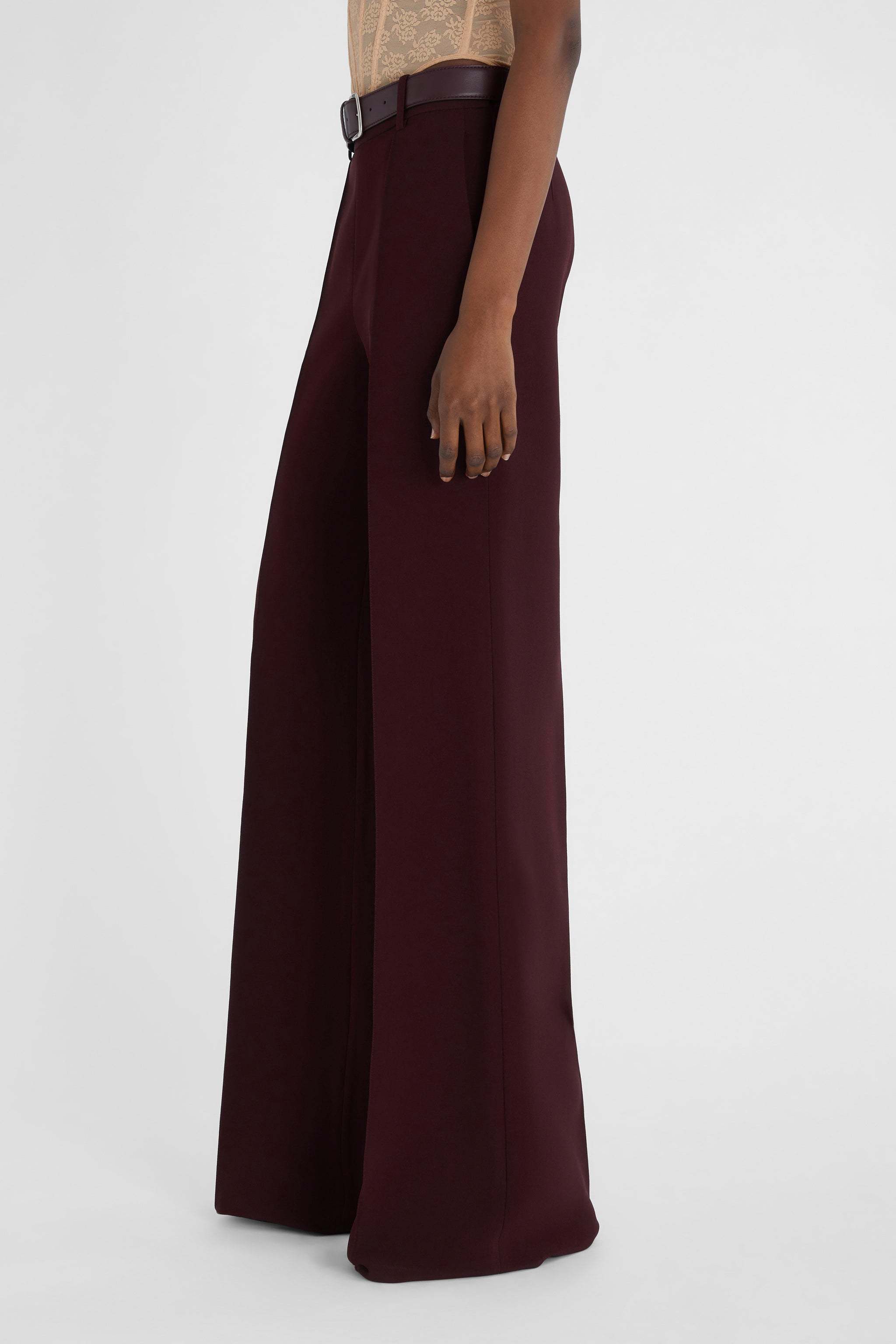 Ermanno Scervino Belt-loop Casual Pants In Brown