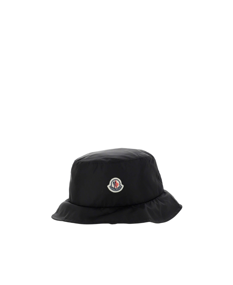 Moncler Logo-patch Bucket Hat In Black