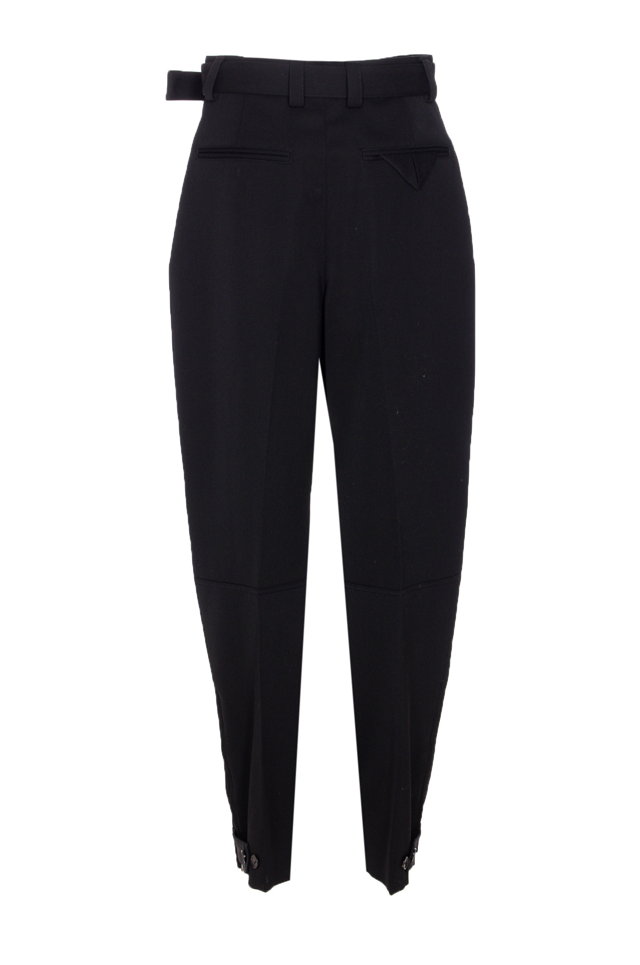 Bottega Veneta Belt Loops Slacks In Black