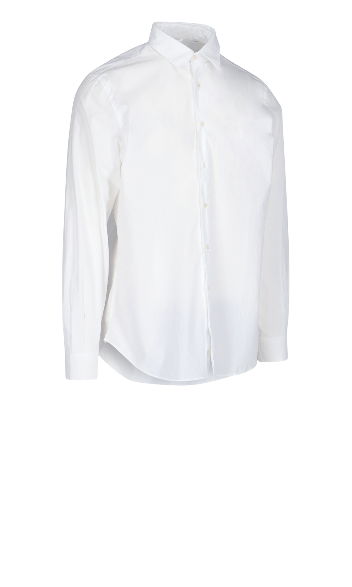 Shop Aspesi Button-up Cotton Shirt In White