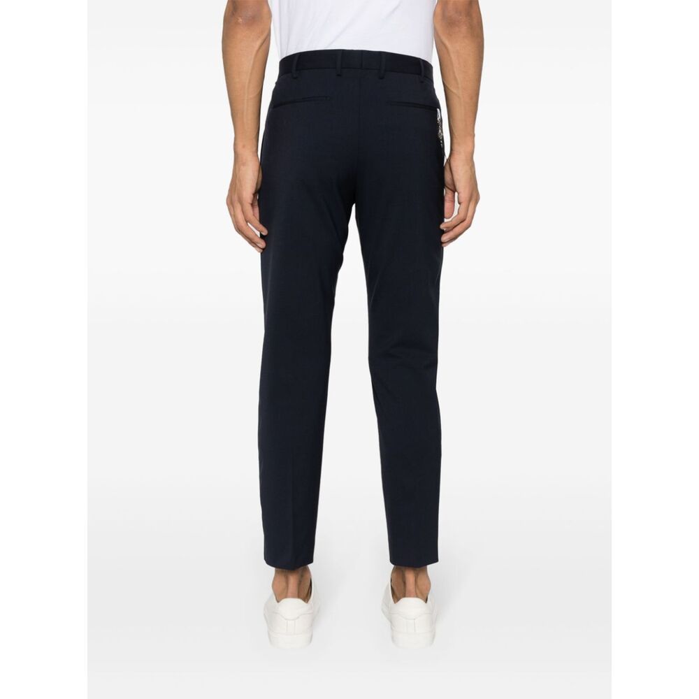 Pt01 Belt Ring Casual Pants In Black