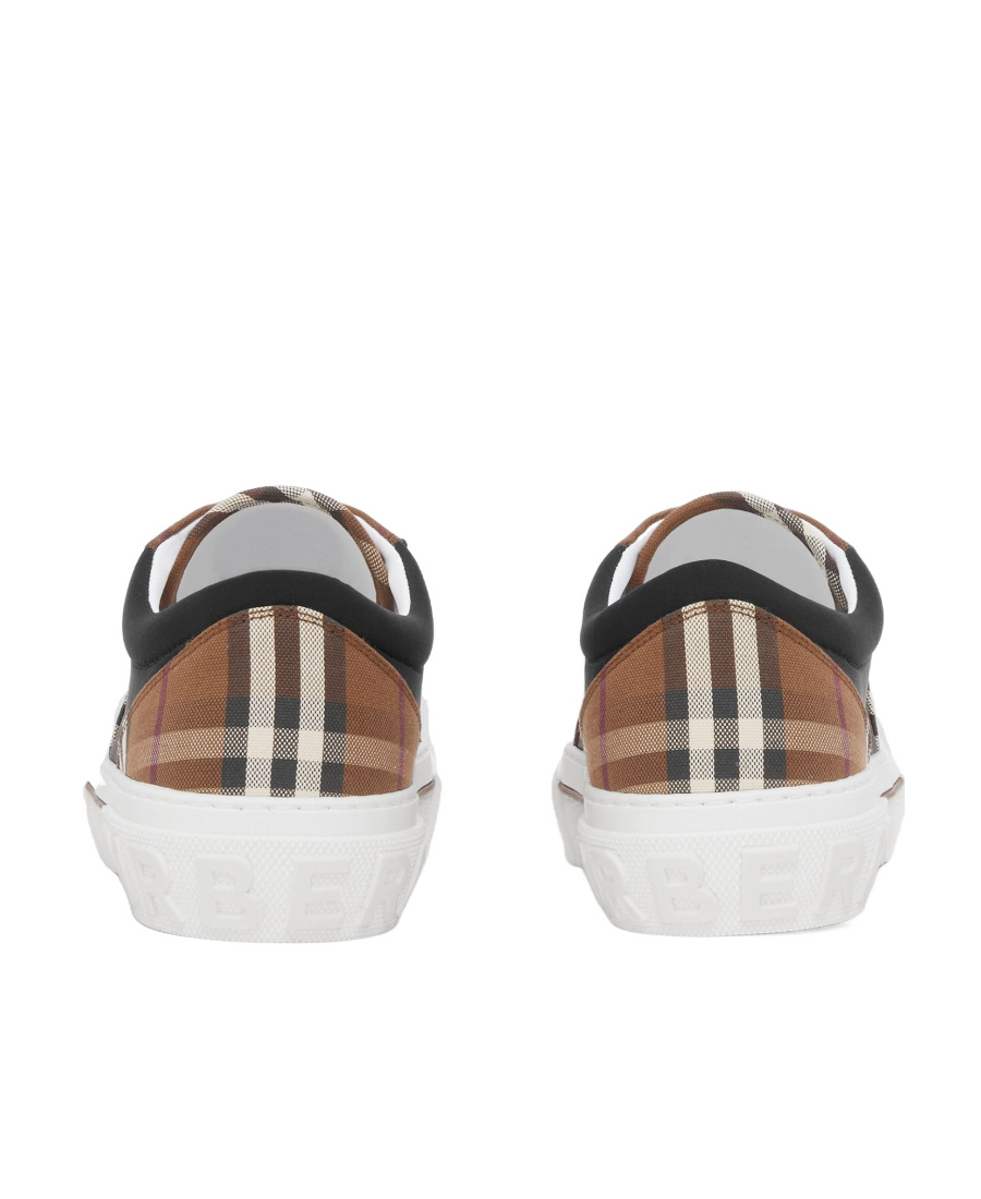Burberry Vintage Check Patchwork Sneakers In White