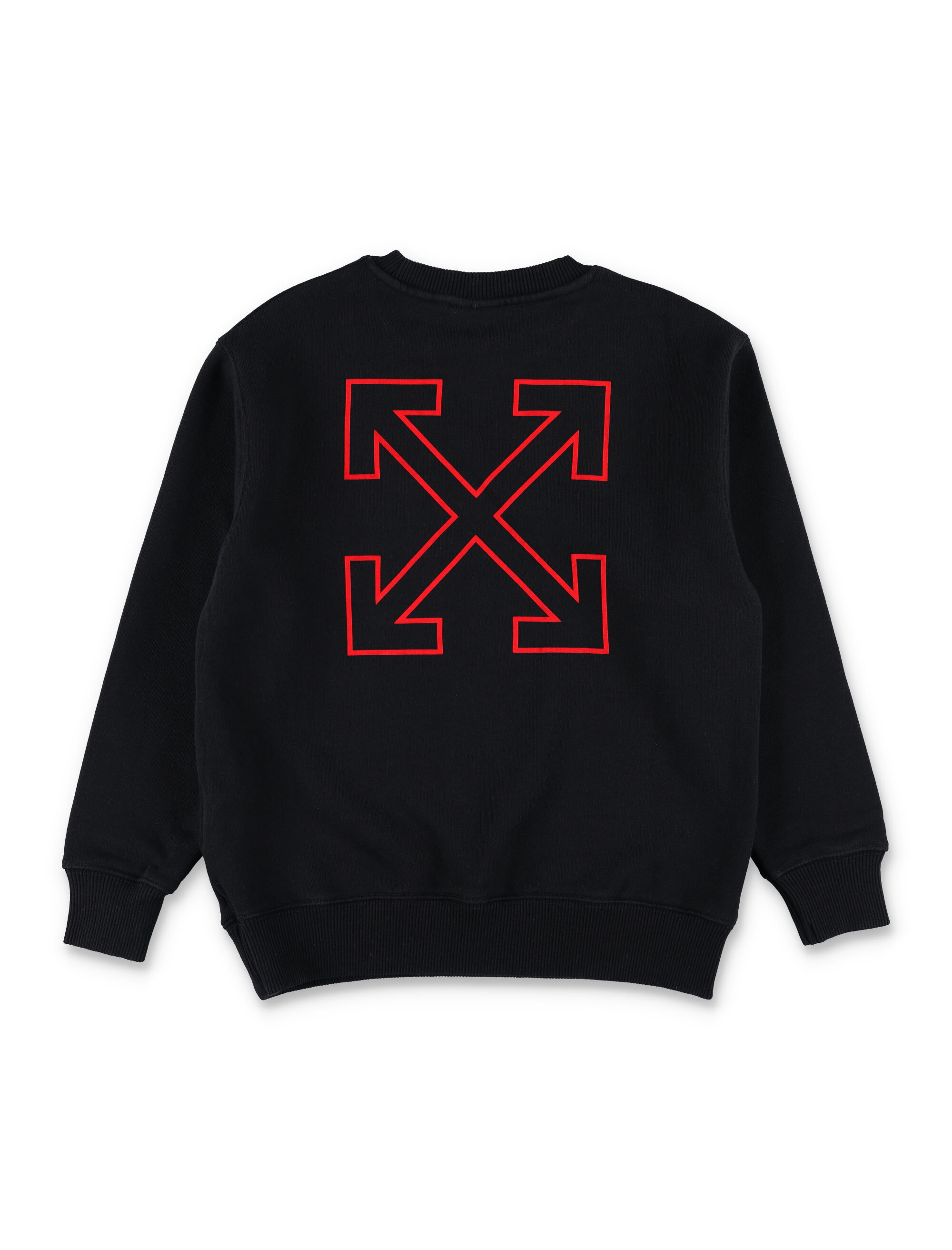 Off-white Long-sleeved Sweatshirt In Black