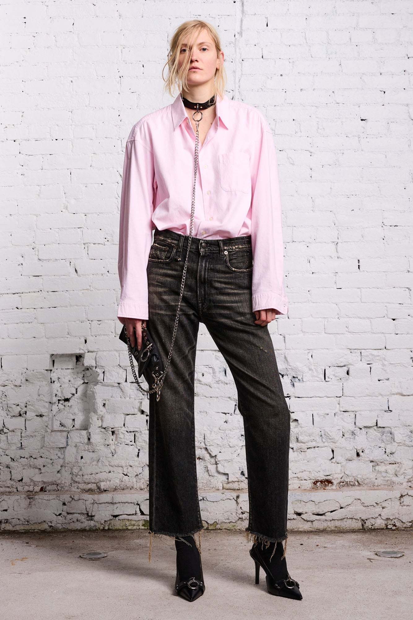 R13 Multi-pocket Jeans In Black