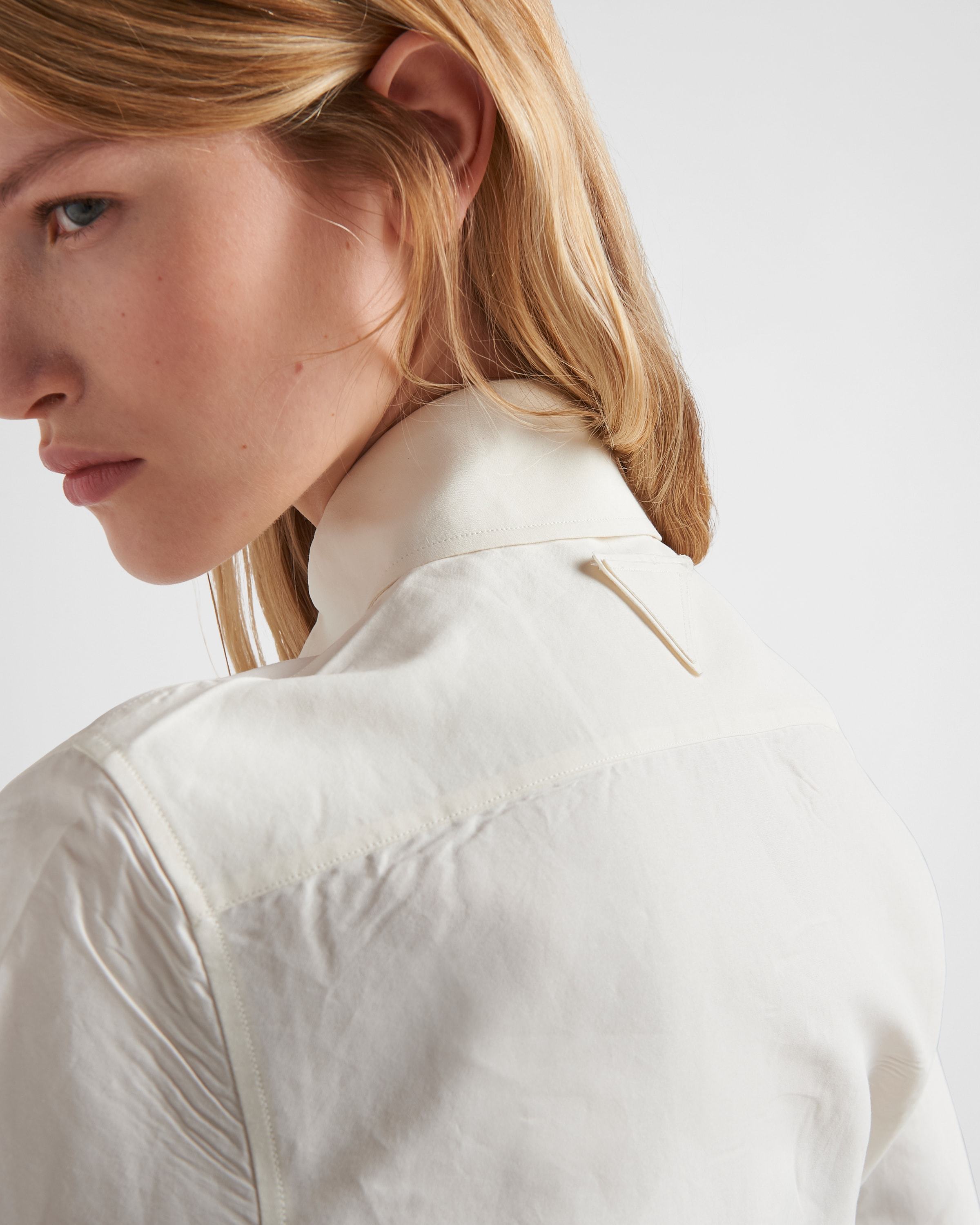 Prada Classic Button-up Shirt In Nude