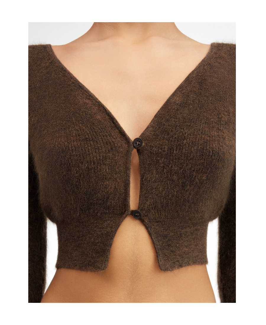 Jacquemus Le Cardigan Alzou Cardigan In Brown