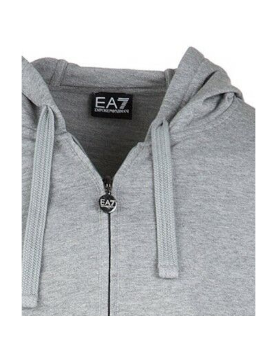 Ea7 Hooded Casual Jacket In Gray
