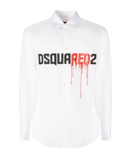 Dsquared2 Logo-print Shirt In White