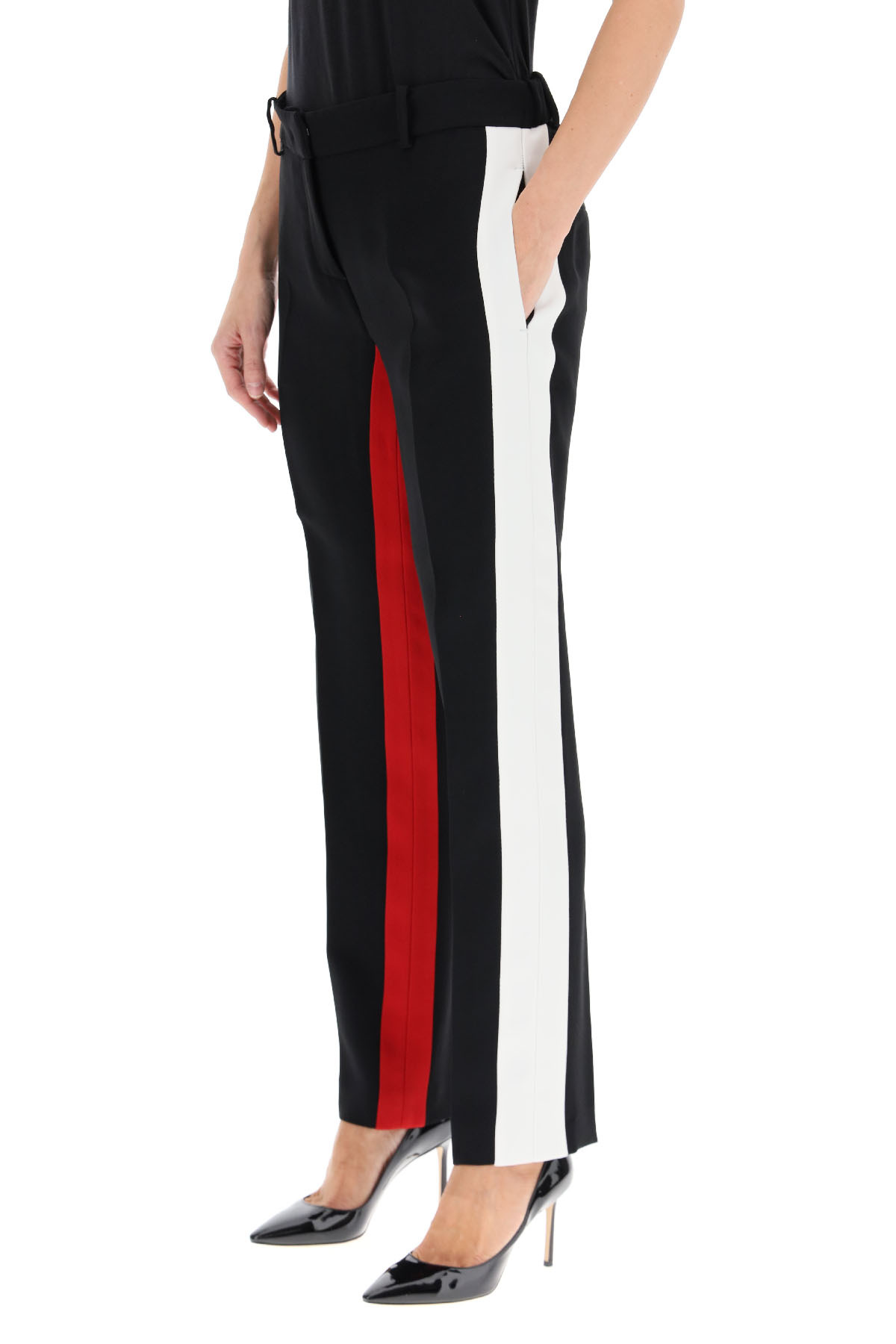 N°21 Crepe Straight-leg Trousers In Black