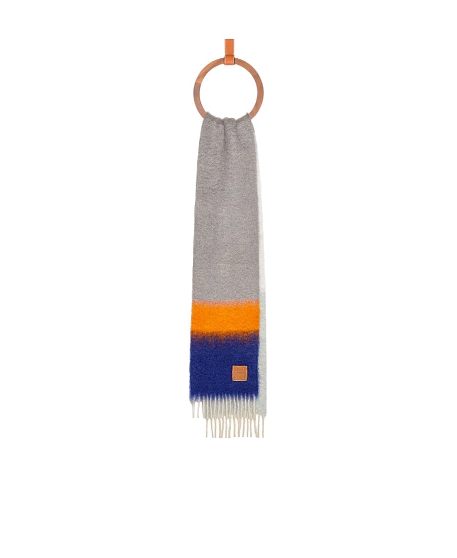 LOEWE SCARF IN MOHAIR AND WOOL