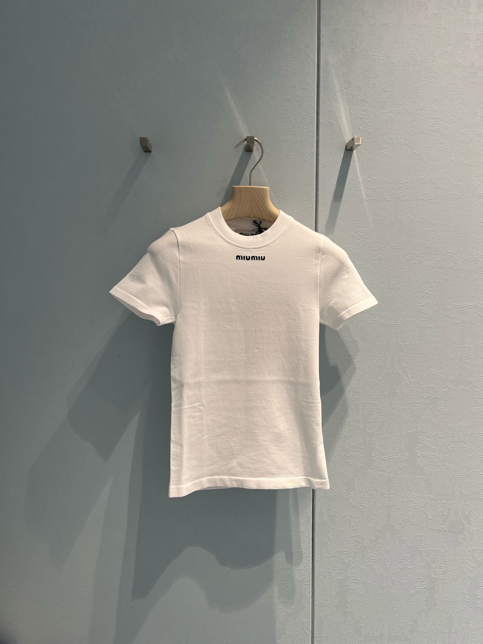 Miu Miu Seamless T-shirt In White