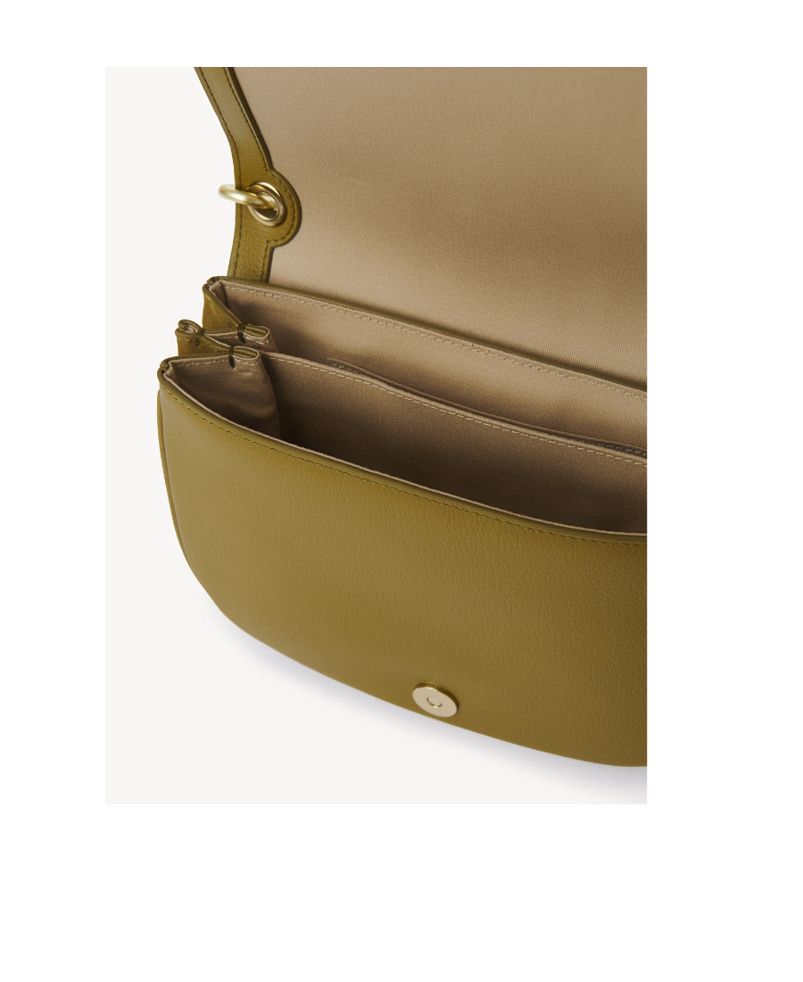 Shop See By Chloé Hana Leather Shoulder Bag In Brown