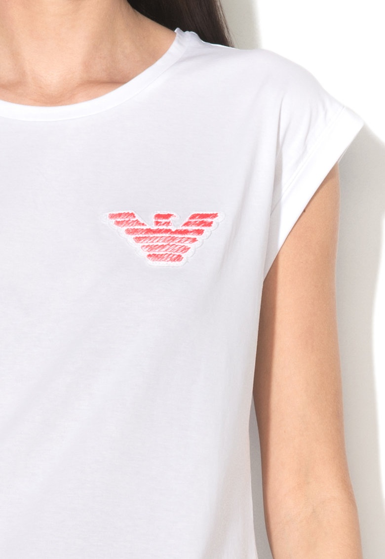 Emporio Armani Short-sleeved T-shirt With Round Neck In White