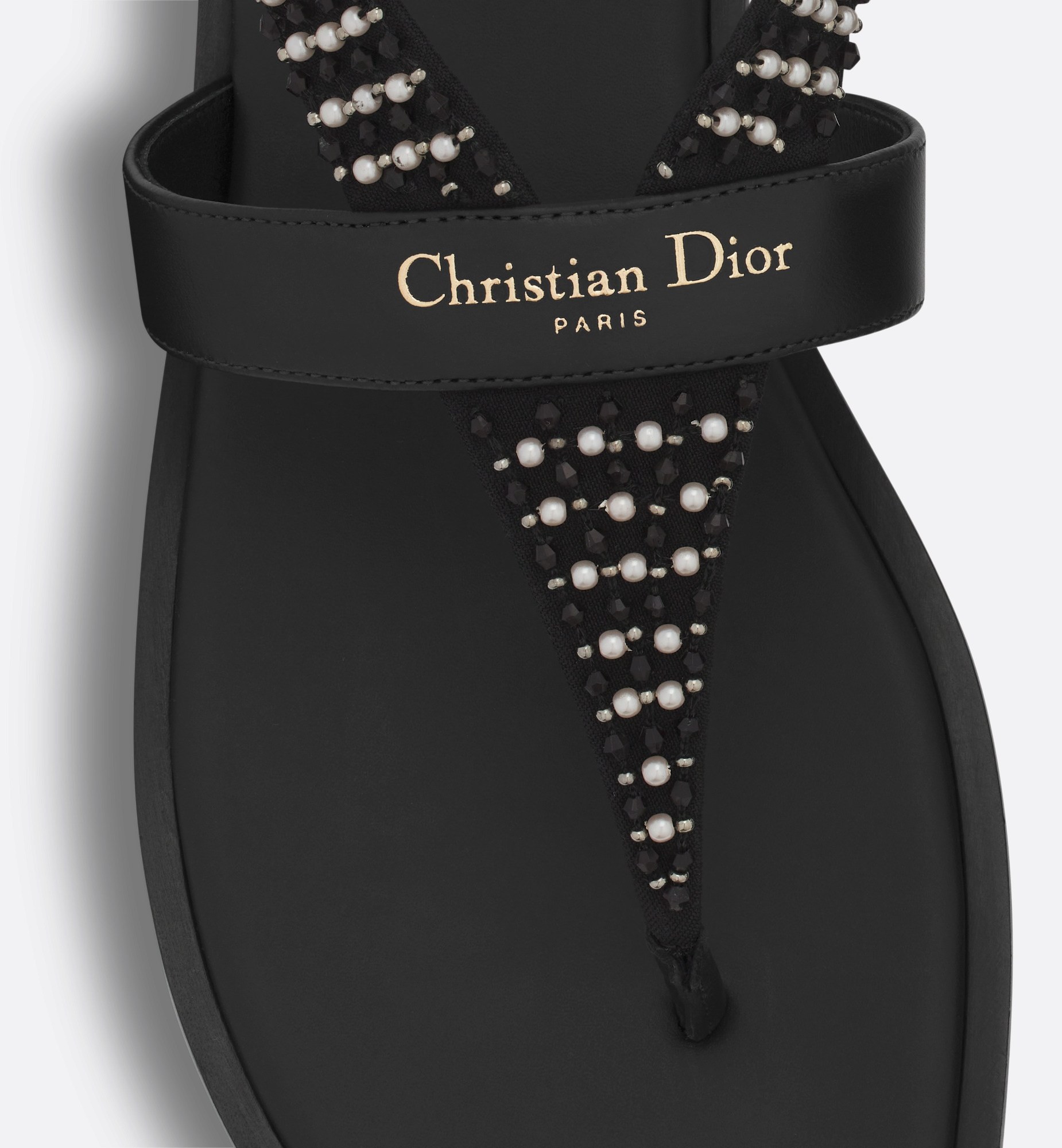 Dior Eclat Open-toed Sandals In Black