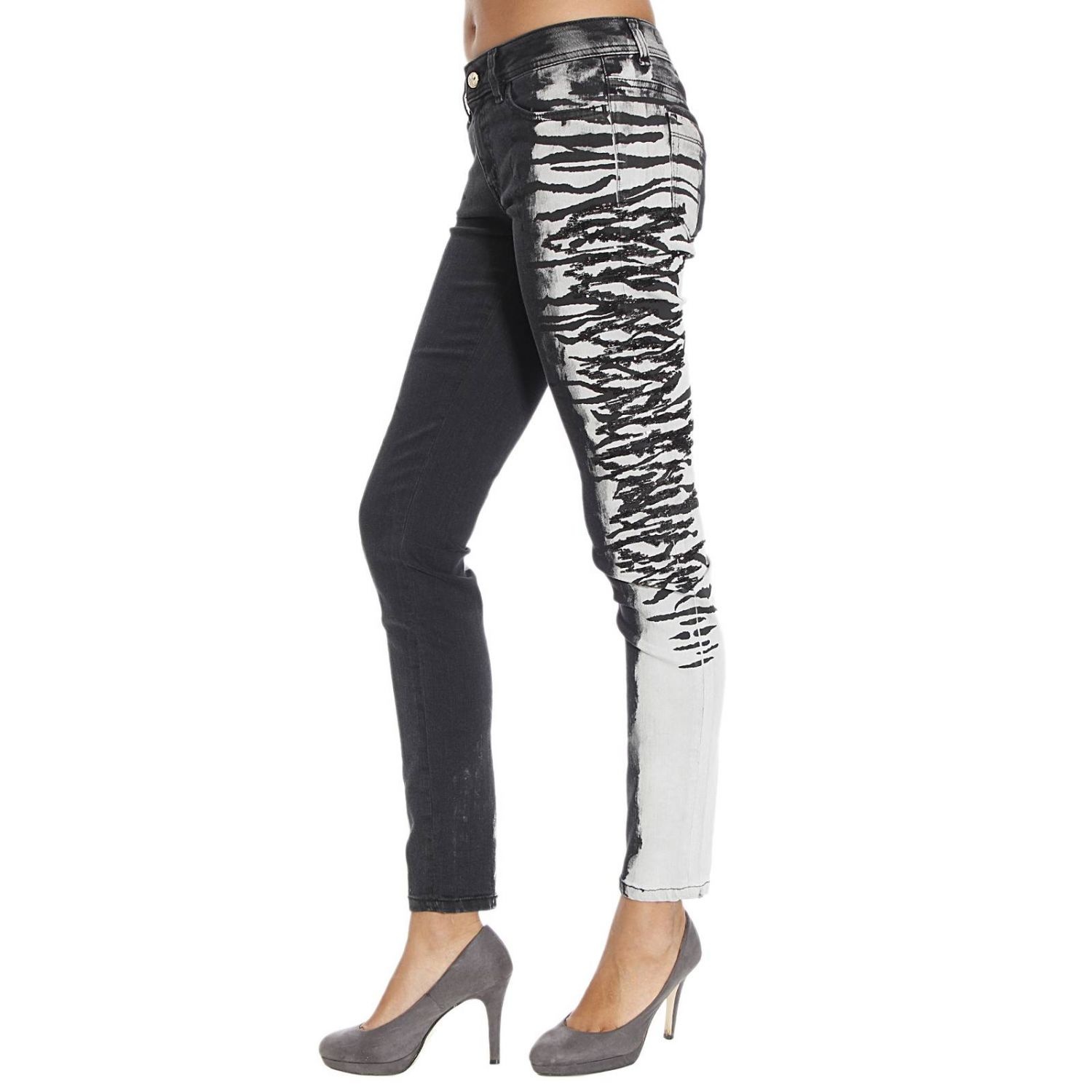 Just Cavalli Tight Jeans In Green