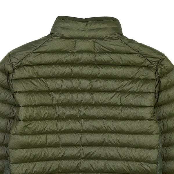 Stone Island High-collar Long-sleeved Down Jacket In Military Green