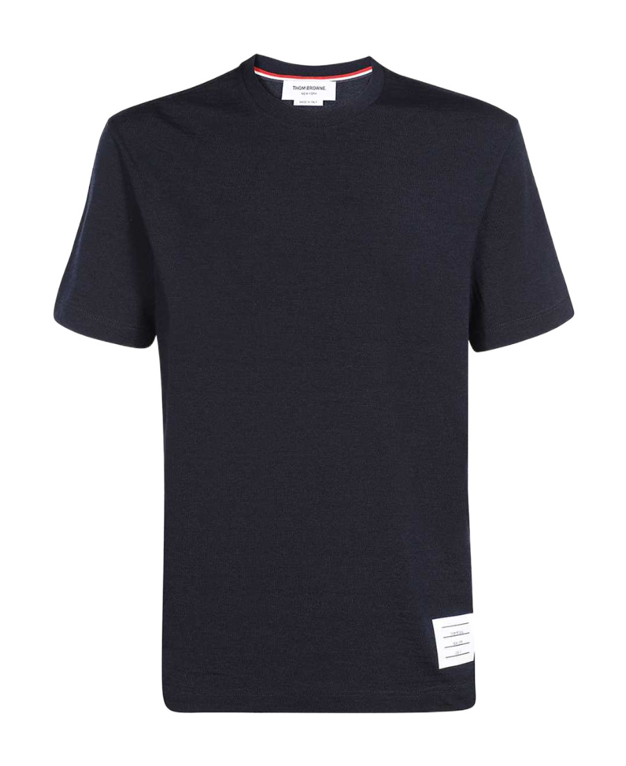 Thom Browne Relaxed Fit Tee Cotton T-shirt In Black