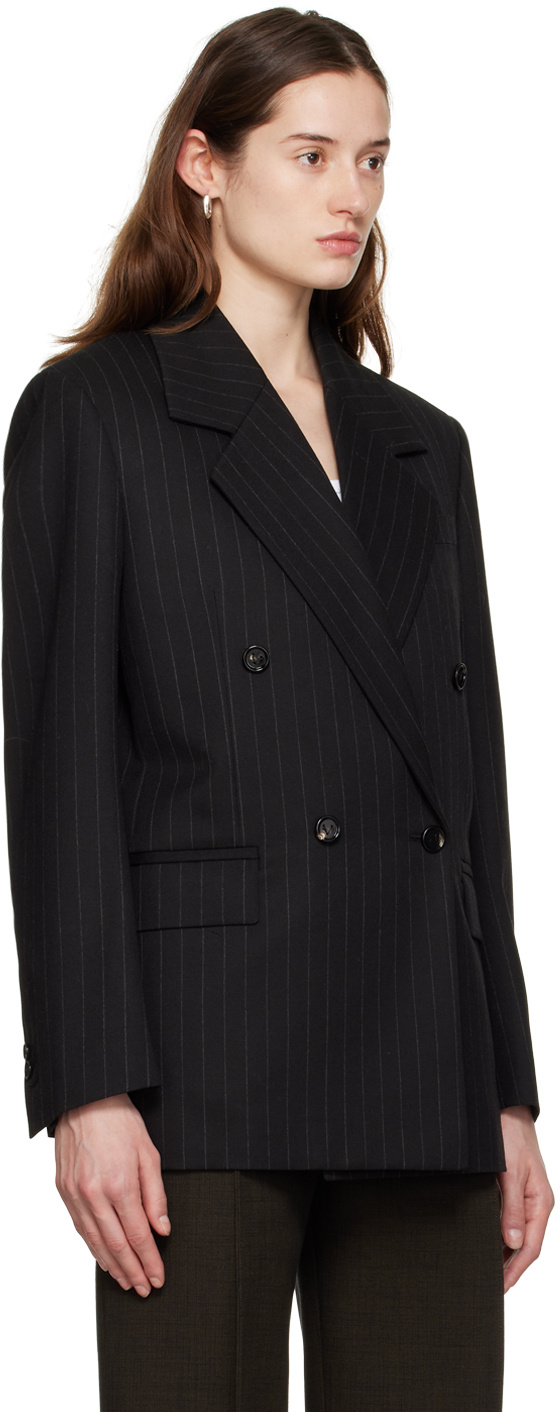 Bottega Veneta Logo Suit Jacket In Black