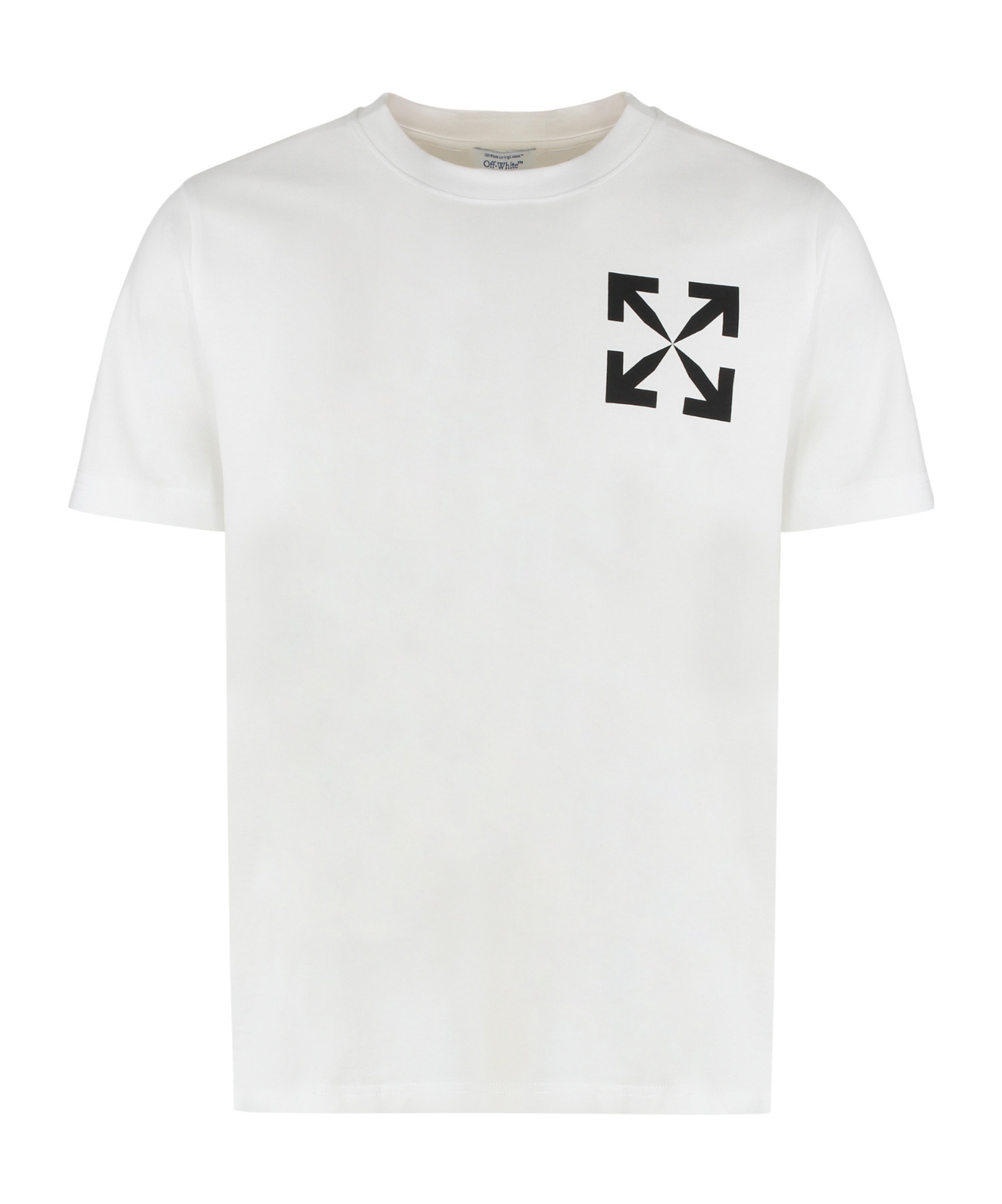 Off-white Cotton Crew-neck T-shirt In White