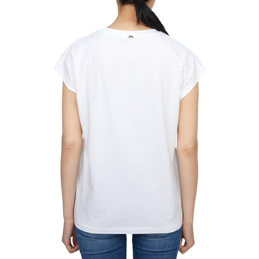 Herno White Interlock Jersey Logo T-shirt In White