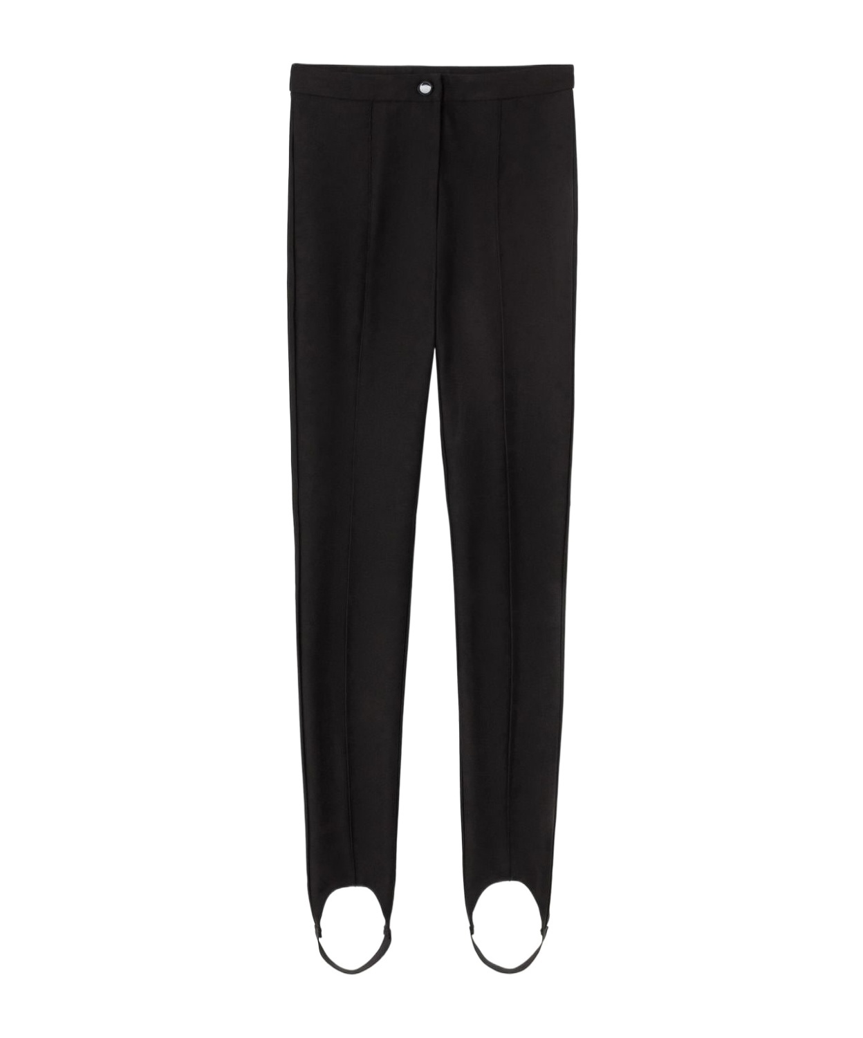 Pinko Creased Straight-leg Trousers In Black