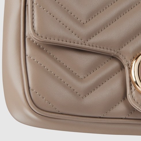 Gucci Supermini Gg Marmont 2.0 Shoulder Bag Unica In Brown