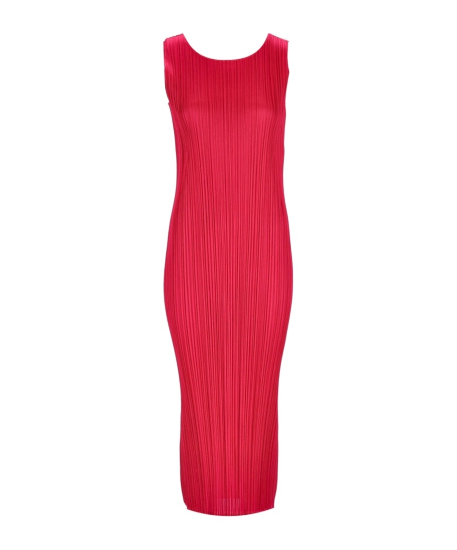 Issey Miyake Sleeveless Dress In Red