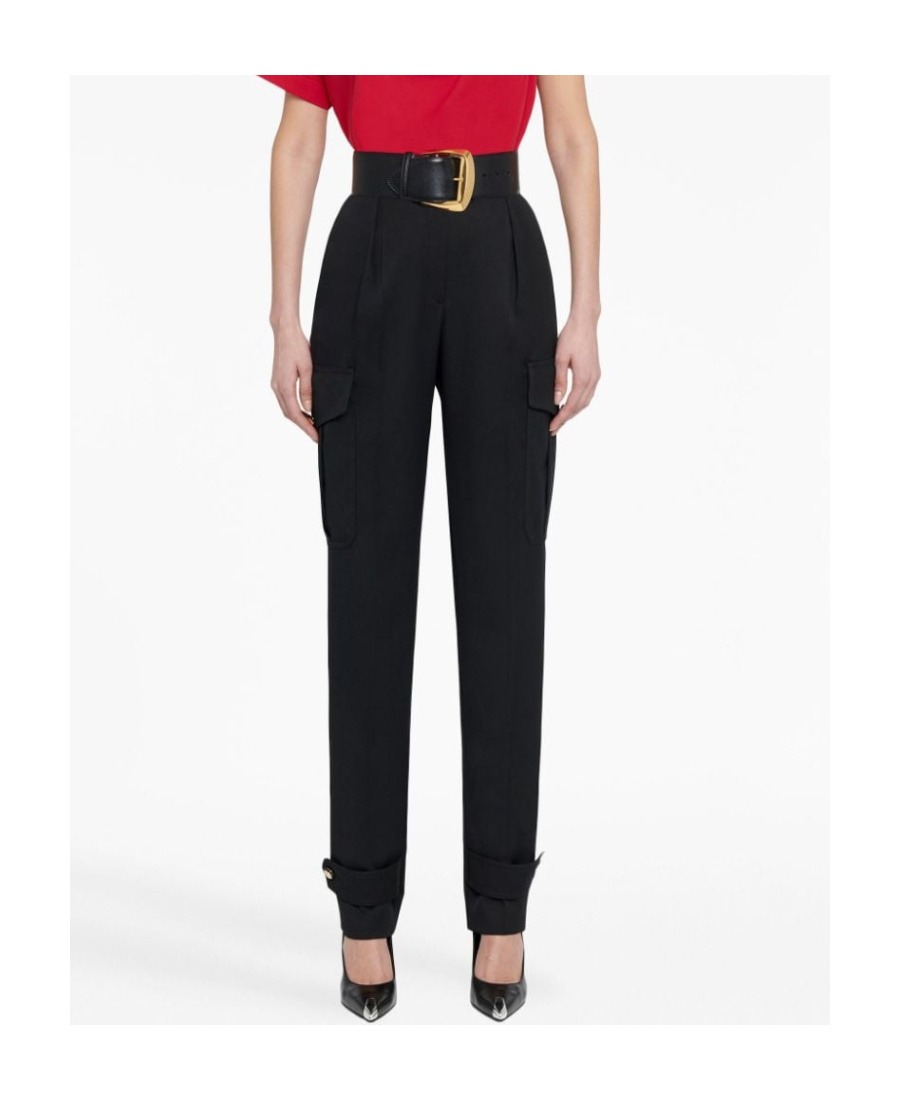 Alexander Mcqueen Military Trousers In Black