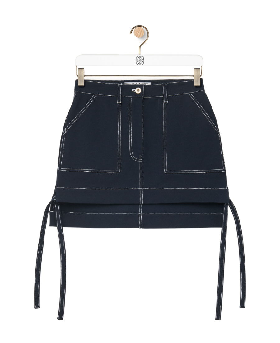 Loewe Mini Frock Skirt In Black