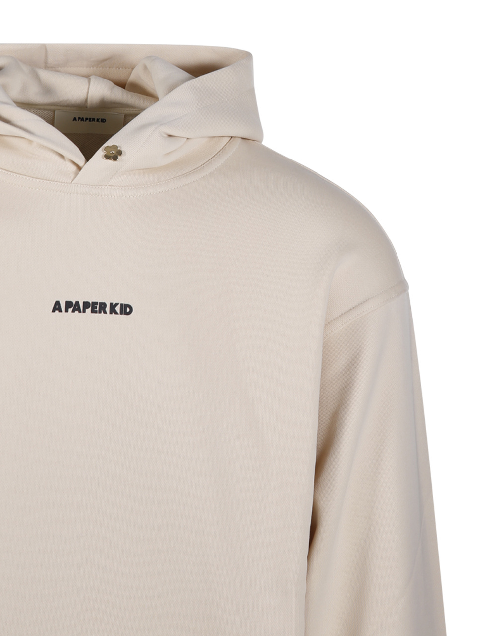 A Paper Kid Logo-embroidered Hoodie In Nude
